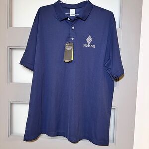 Callaway Golf Polo Mens XL Navy Blue Opti-Dri UPF 50 Branded NWT